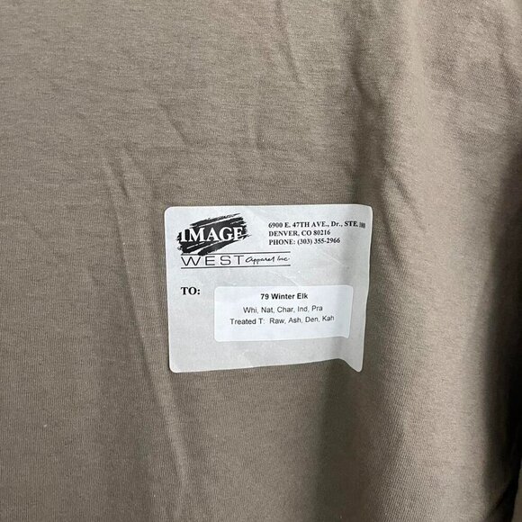 Brown vintage 90s Idaho graphic tee wirth snow mountain forest buck deer scene - Picture 6 of 8